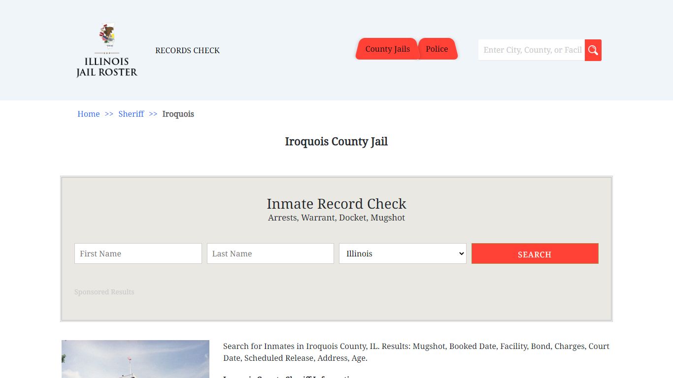 Iroquois County Jail - Jail Roster Search