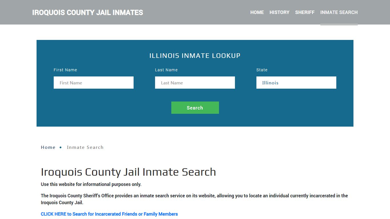 Iroquois County, IL Detainee Lookup